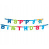 GIRLANDA HAPPY BIRTHDAY NIEBIESKI 1,8M