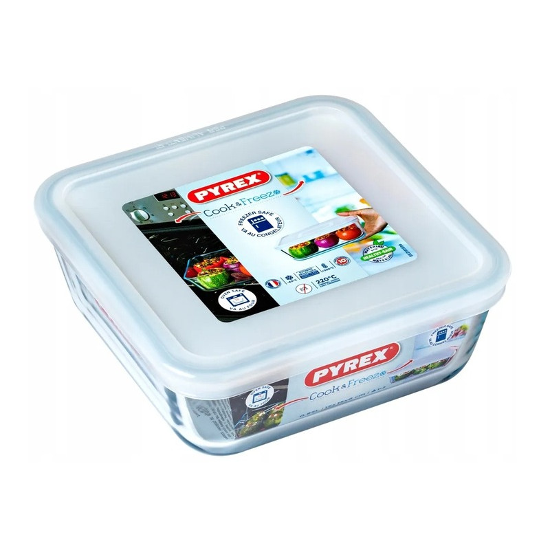 POJEMNIK Z POKRYWKĄ 0,85 COOK FREEZE PYREX KWADRAT