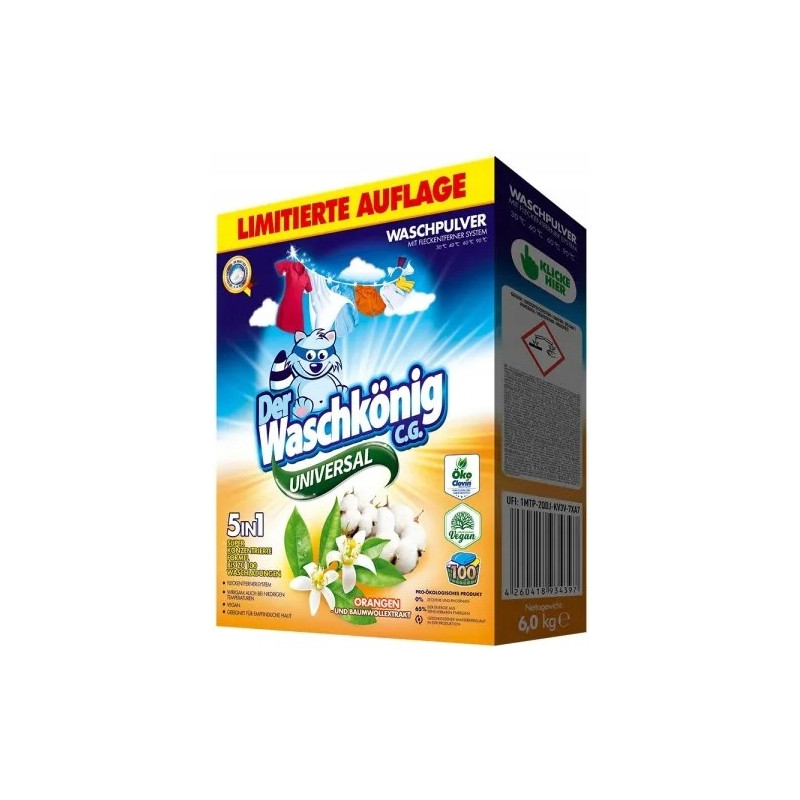 Waschkonig Universal niemiecki proszek do prania 6kg