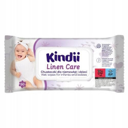 Chusteczki nawilżane Linen Care 50szt Kindii