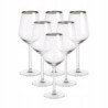 RUBIN GOLD KOMPLET 6 KIELISZKÓW WINO BIAŁE 370 ML