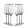 RUBIN GOLD KOMPLET 6 KIELISZKÓW SZAMPAN 220 ML