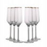 RUBIN GOLD KOMPLET 6 KIELISZKÓW SZAMPAN 220 ML