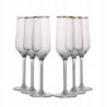 RUBIN GOLD KOMPLET 6 KIELISZKÓW SZAMPAN 220 ML