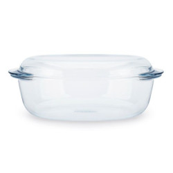 NACZYNIE ŻAROODPORNE do zapiekania SZKLANE owal 4l