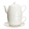 REGULAR ZESTAW DO HERBATY TEA FOR ONE OPASKA  PVC PORCELANA KREMOWA