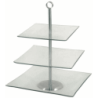 Patera kwadratowa trzypoziomowa Laura 29,3 x 29,3 cm AMBITION
