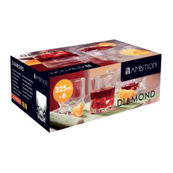 AMBITION 6 SZKLANEK /325ML DIAMOND