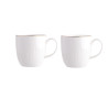 ALESSIA ZŁOTA LINIA ZESTAW 2 KUBKÓW NBC 280 ML GIFT BOX PORCELANA KREMOWA