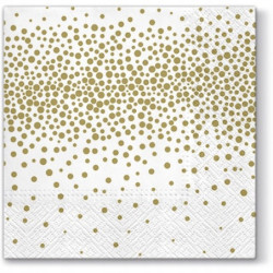 Serwetki Konfetti 33x33 cm ZŁOTE 20 szt. PAW