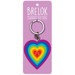 BRELOCZEK KOLOROWE SERCE