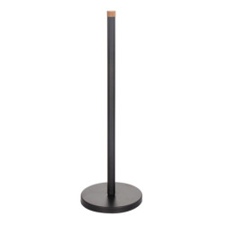 STOJAK NA PAPIER TOALETOWY METALOWY   BAMBUS 15X46.5 CM CZARNY