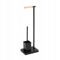 STOJAK NA PAPIER TOALETOWY LOFT METALOWY   SZCZOTKA DO WC 23X18X69.5 CM