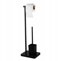 STOJAK NA PAPIER TOALETOWY LOFT METALOWY   SZCZOTKA DO WC 23X18X69.5 CM