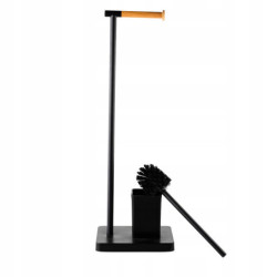 STOJAK NA PAPIER TOALETOWY LOFT METALOWY   SZCZOTKA DO WC 23X18X69.5 CM