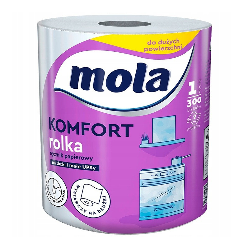 Mola Komfort ręcznik papierowy 300 listków 1 rolka XXL