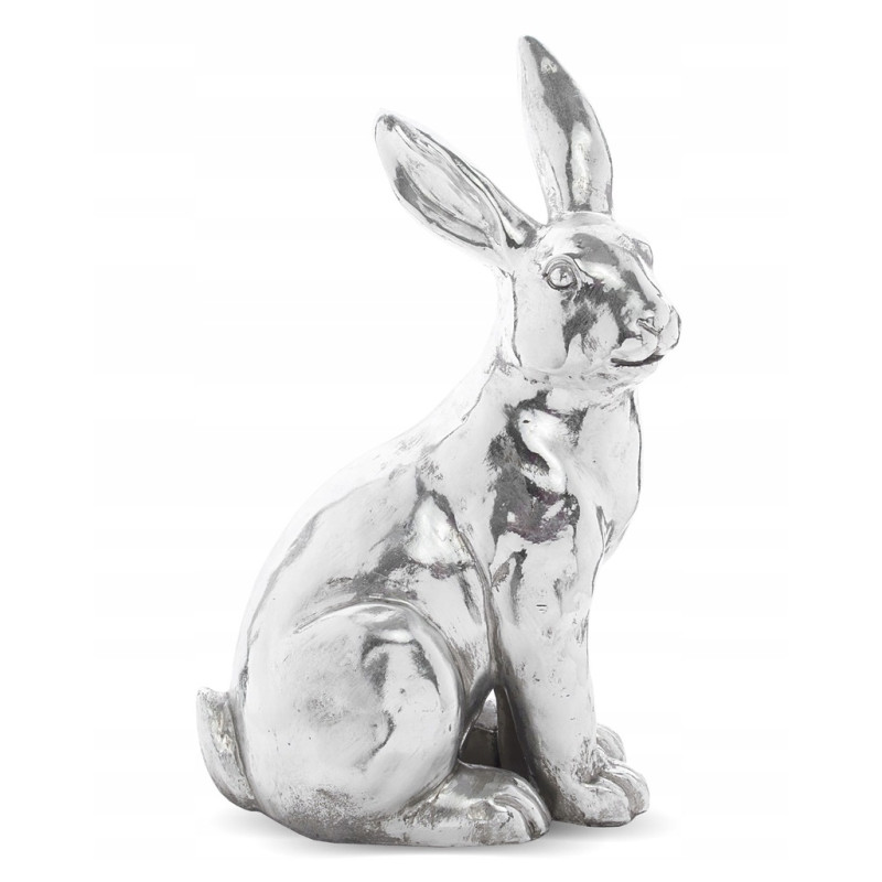 Figurka królik srebrny 31x20x13.5