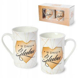 ŚLUB MIEDĆ KUBEK KOMPLET 2EL 290ml wz2
