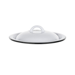 POKRYWA EMALIOWANA 16CM BIAŁA