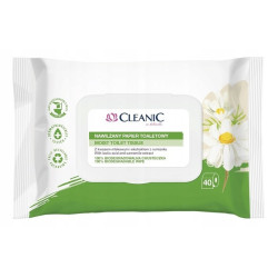 CLEANIC PAPIER NAWILŻANY 40SZT RUMIANEK