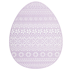 MATA PVC JAJKO 32X40 CM FIOLETOWA