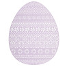 MATA PVC JAJKO 32X40 CM FIOLETOWA