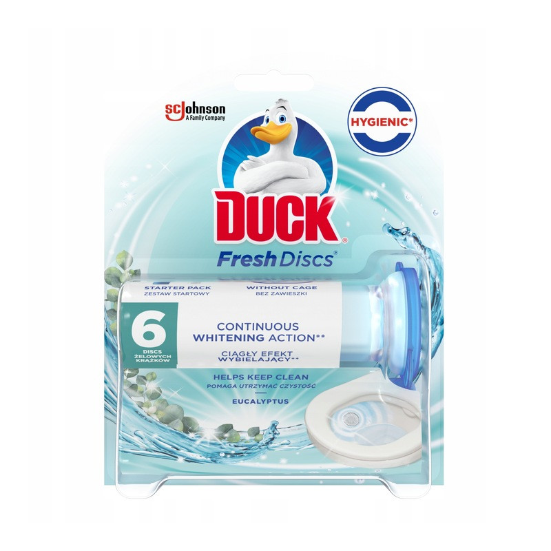 Duck Fresh Discs Żelowy Krążek Do Toalety Eukaliptus 36ML