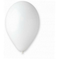 Balony Pastelowe Białe Ślubne Party 25 cm 50 szt.