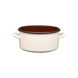 RONDEL EMALIOWANY GŁADKI GORDON 22cm/4,0L 02183 KREM
