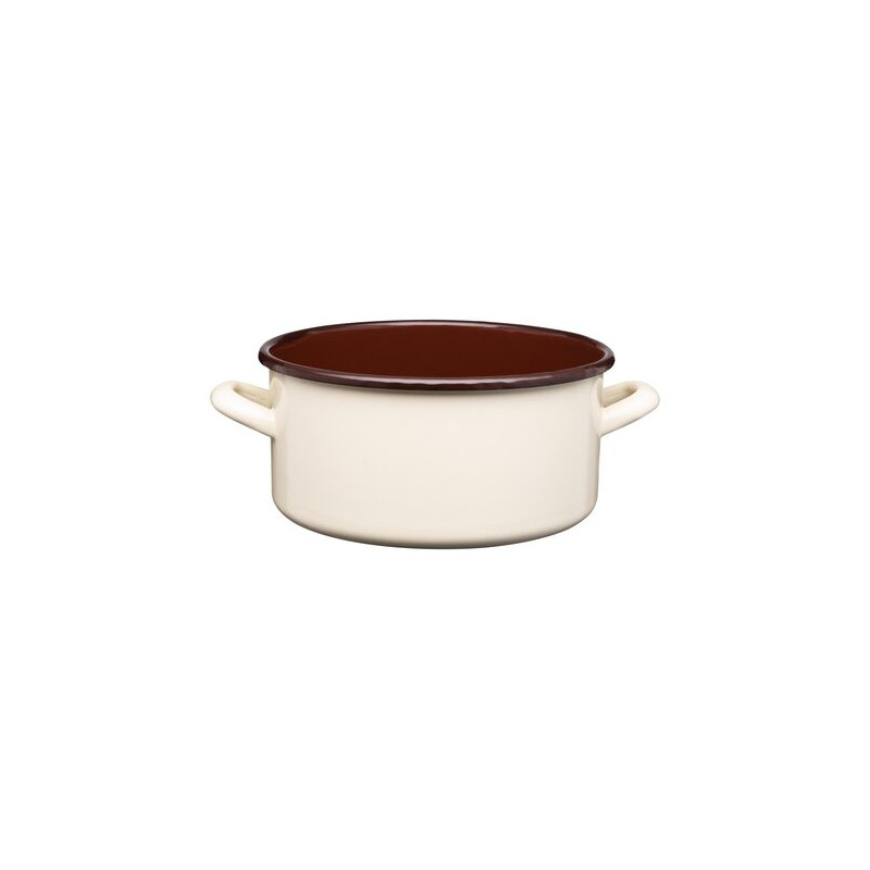 RONDEL EMALIOWANY GŁADKI GORDON 22cm/4,0L 02183 KREM