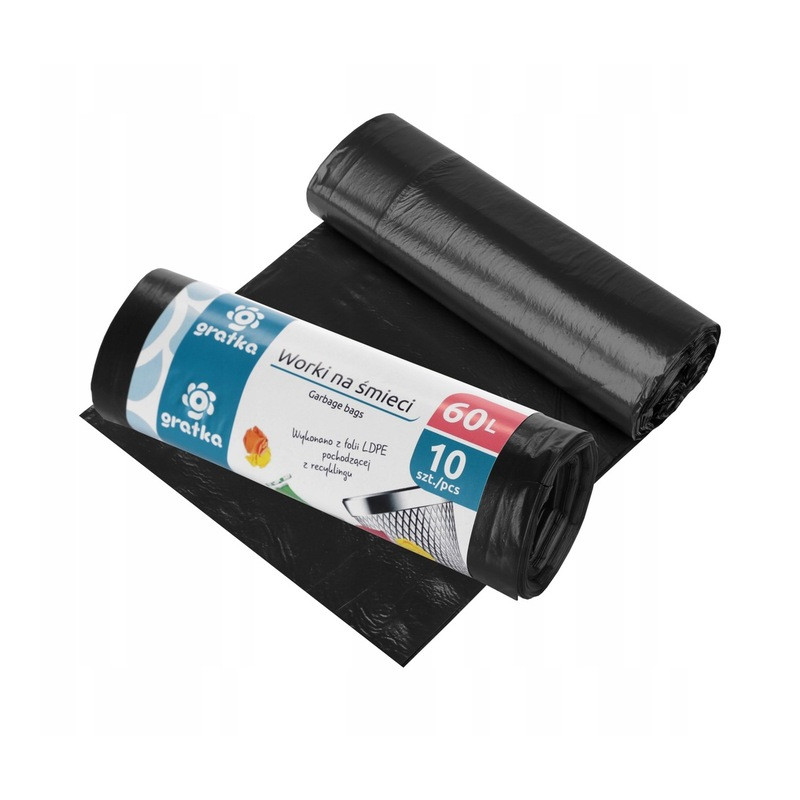 GRATKA WORKI NA ŚMIECI 60l LDPE 10szt