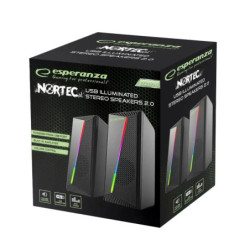 ESPERANZA GŁOŚNIKI 2.0 USB LED RAINBOW NORTEC
