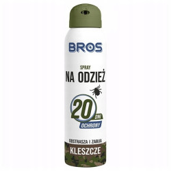 Spray Na Kleszcze Na Odzież - odstrasza i zabija kleszcze Bros 90 ml