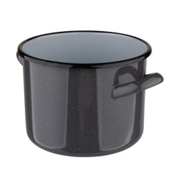GARNEK PROSTY 4.4L ŚR.20CM WYS.15CM SZARY NAKRAPIANY