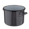 GARNEK PROSTY 4.4L ŚR.20CM WYS.15CM SZARY NAKRAPIANY