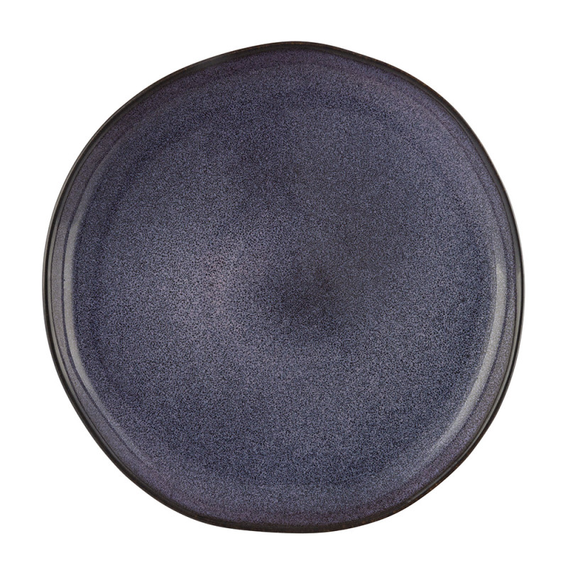 Talerz płytki obiadowy nieregularny Altom Design Reactive Fiolet 25 cm