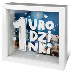 SKARBONKA NA 1 URODZINY URODZINKI PREZENT PIERWSZE URODZINY