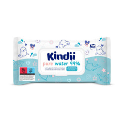 KINDII chusteczki nawilżane Pure Water 99% 60szt