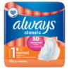 Always Classic Normal Podpaski ze skrzydełkami, 10 sztuk