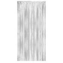 Kurtyna matowa B&C srebrna, 100x200 cm