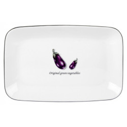 Półmisek Toskania z porcelany New Bone 20,5 cm wz.4 AUBERGINE