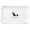 Półmisek Toskania z porcelany New Bone 20,5 cm wz.4 AUBERGINE