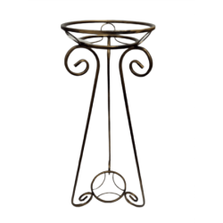 KWIETNIK METALOWY POJEDYŃCZY 96CM STARE ZŁOTO