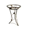 KWIETNIK KUTY METALOWY 52CM STARE ZŁOTO