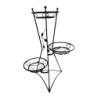 KWIETNIK METALOWY POTÓJNY CZARNY 95CM