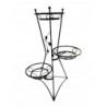 KWIETNIK METALOWY POTÓJNY CZARNY 95CM