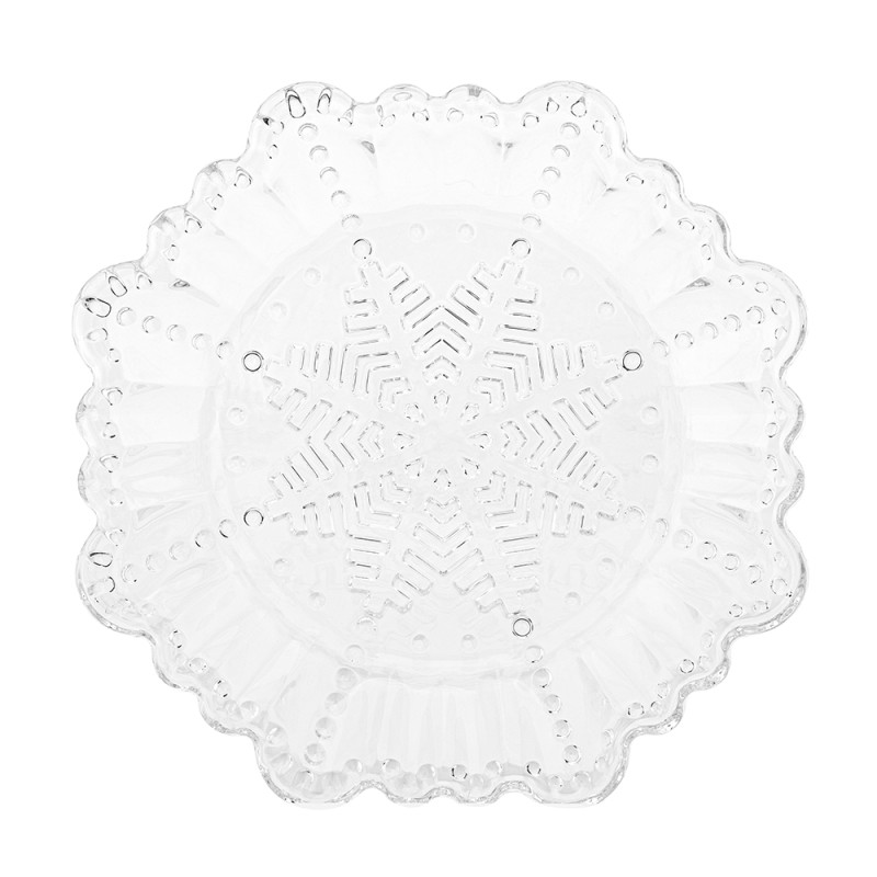 TALERZ ŚNIEŻYNKA ŚR. 18 CM