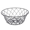 Koszyk na owoce druciany metalowy Altom Design czarny kwiat 25 cm