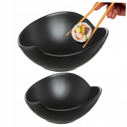Salaterka Salsa Liść 18 cm czarny AMBITION