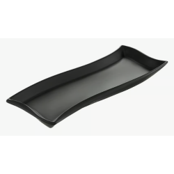Półmisek Salsa Fala 30 x 10 cm czarny AMBITION